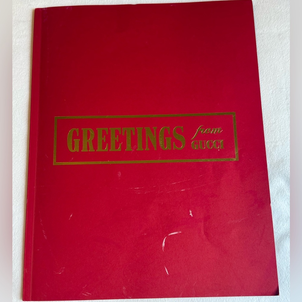 GUCCI HOLIDAY GREETINGS Wrapping Paper Book New